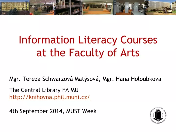 information literacy courses at the faculty of arts