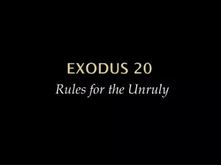 Exodus 20