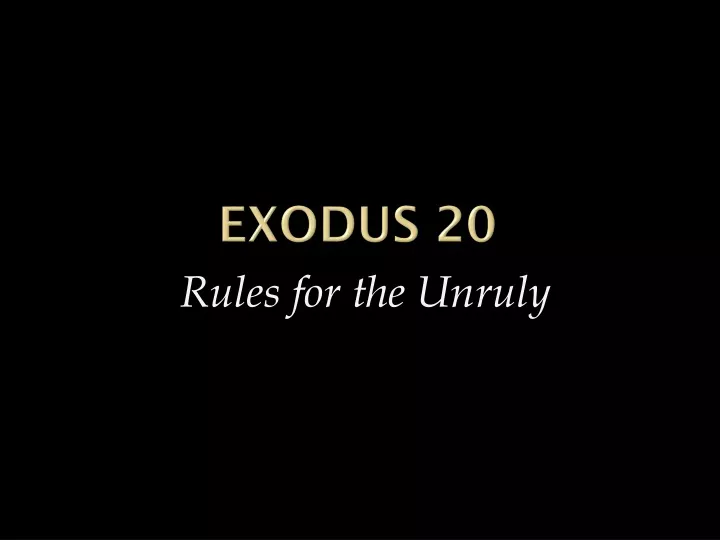 exodus 20