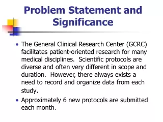 Problem Statement and Significance