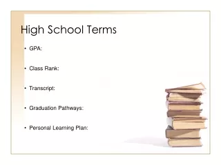 High School Terms