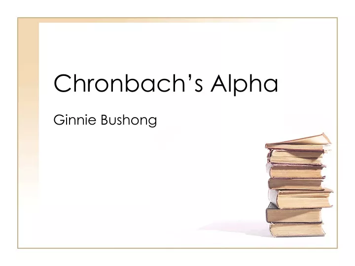 chronbach s alpha