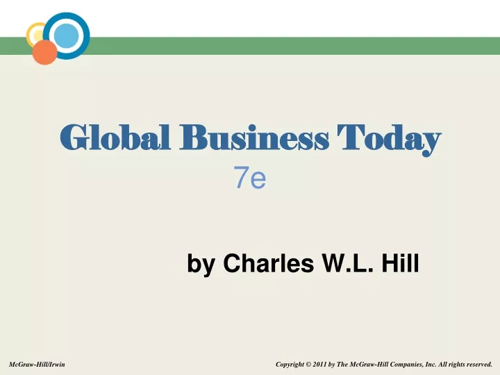 global business today 7e