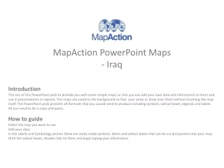 MapAction PowerPoint Maps - Iraq