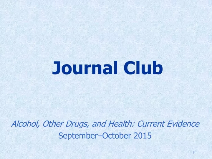 journal club