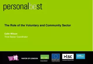 The Role of the Voluntary and Community Sector