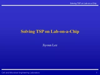 Solving TSP on Lab-on-a-Chip
