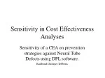 Sensitivity in Cost-Effectiveness Analyses of Prevention Strategies for Neural Tube Defects Using DPL Software - slide 1
