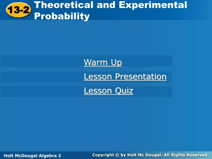 theoretical and experimental probability