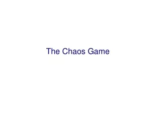 The Chaos Game
