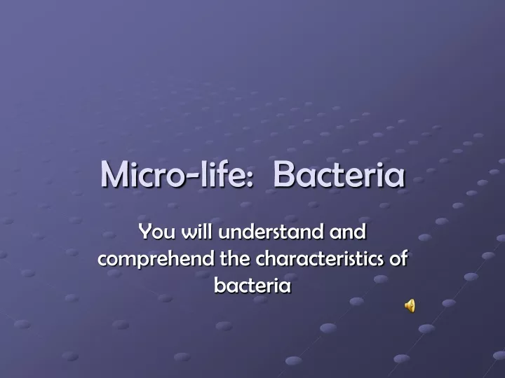 micro life bacteria