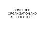 COMPUTER  ORGANIZATION AND  ARCHITECTURE