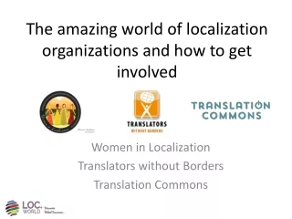 The amazing world of localization organizations and how to get involved