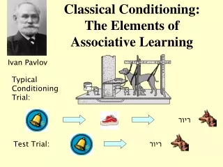 Classical Conditioning: The Elements of Associative Learning