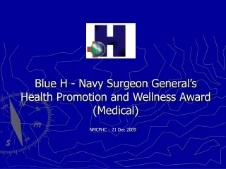 Blue H - Navy Surgeon General’s Health Promotion and Wellness Award  (Medical)