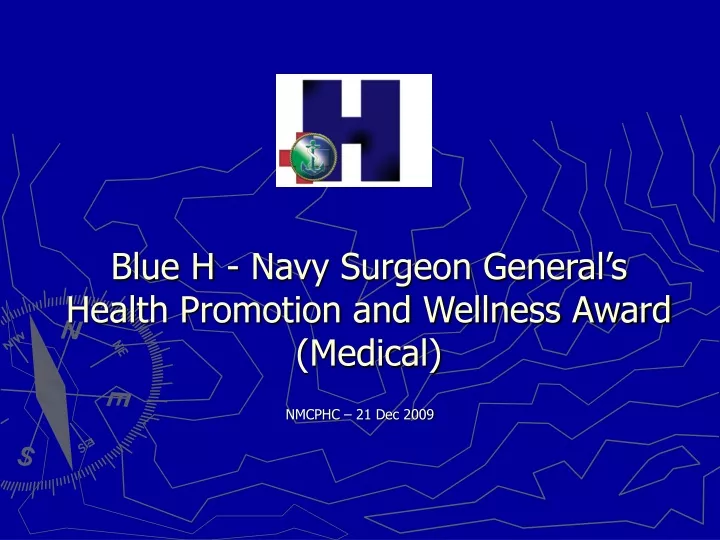 blue h navy surgeon general s health promotion and wellness award medical