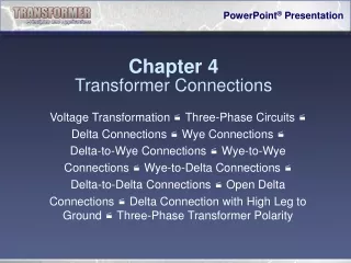 Chapter 4 Transformer Connections