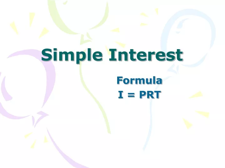 simple interest