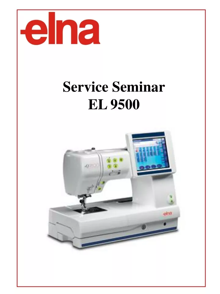 service seminar el 9500
