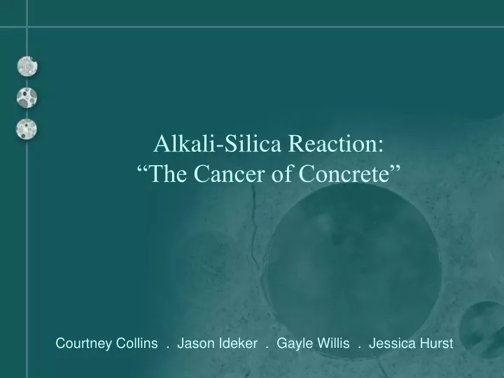alkali silica reaction the cancer of concrete