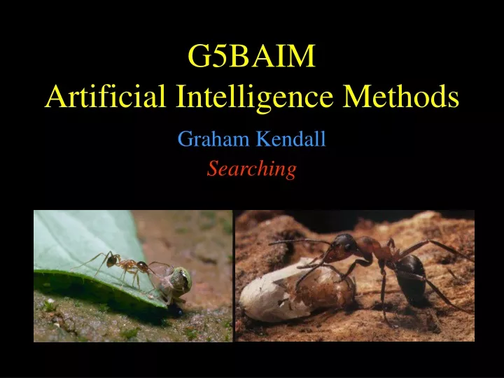 g5 baim artificial intelligence methods