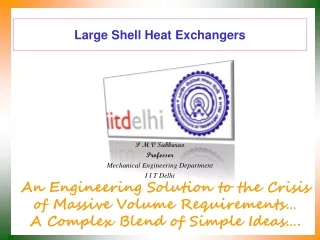 Large Shell Heat Exchangers