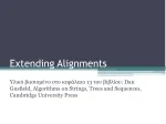 Extending Alignments - slide 1
