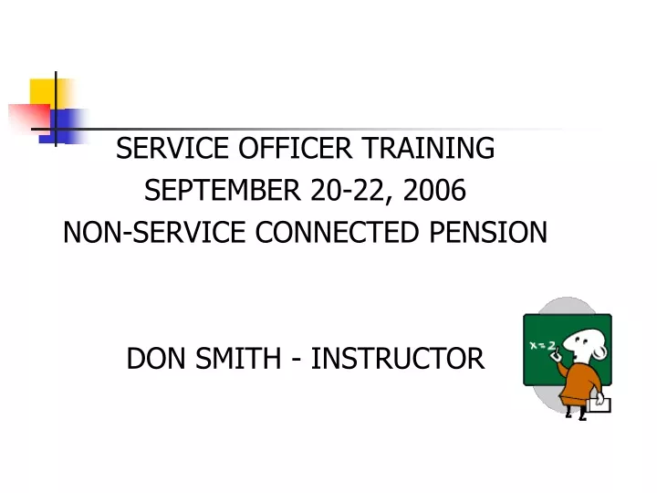 service officer training september 20 22 2006