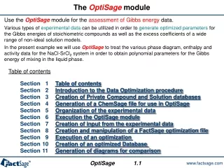 The  OptiSage  module