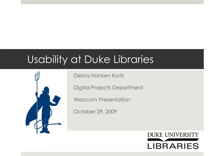 usability at duke libraries