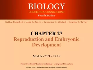 CHAPTER 27 Reproduction and Embryonic Development