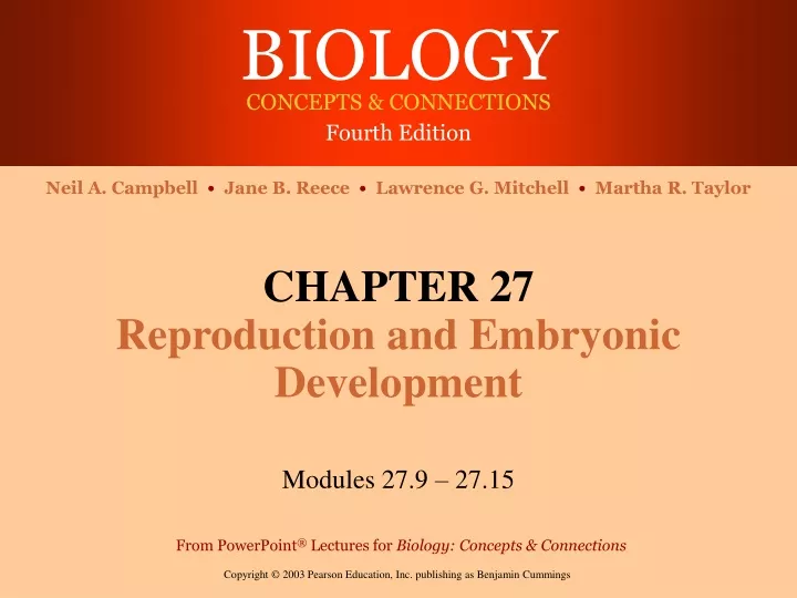 chapter 27 reproduction and embryonic development