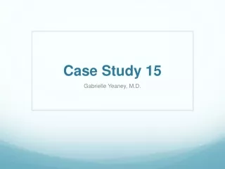 Case Study 15
