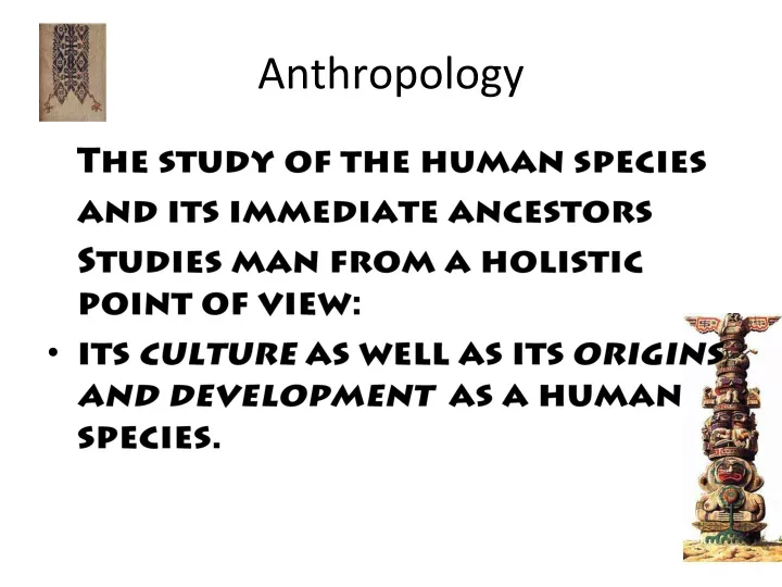 anthropology