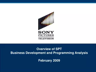 Business Development &amp; Programming Analysis