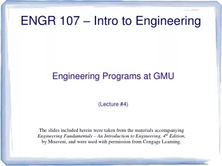 ENGR 107 – Intro to Engineering