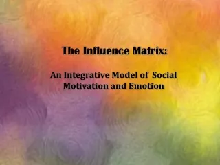 The Influence Matrix: