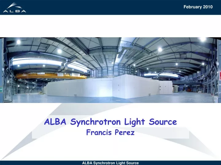 alba synchrotron light source francis perez