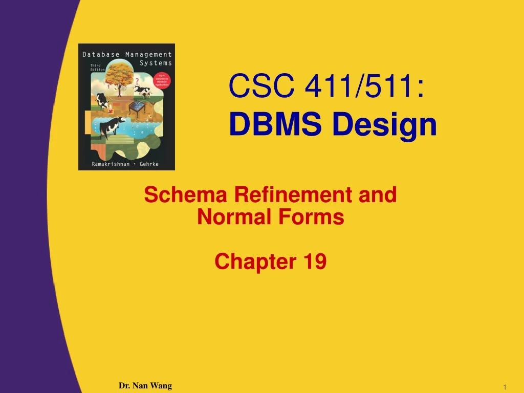 PPT - Refinement and Normal Forms in Database Schemas PowerPoint ...