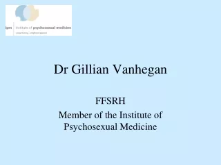 Dr Gillian Vanhegan