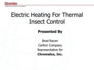 Electric Heating For Thermal Insect Control