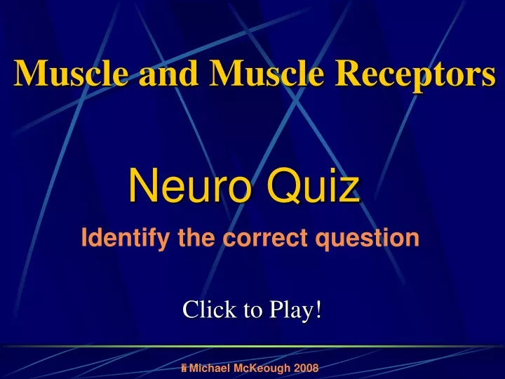 muscle and muscle receptors