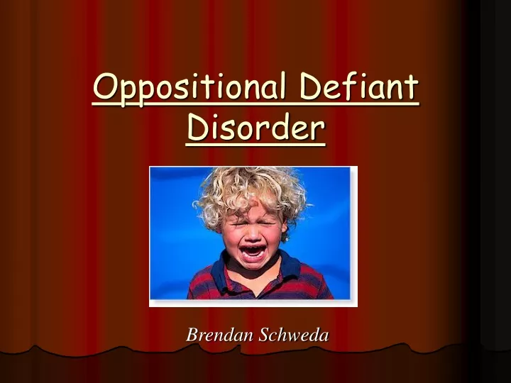 oppositional defiant disorder