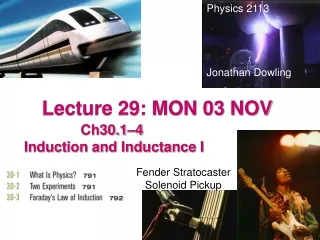 Lecture 29: MON 03 NOV