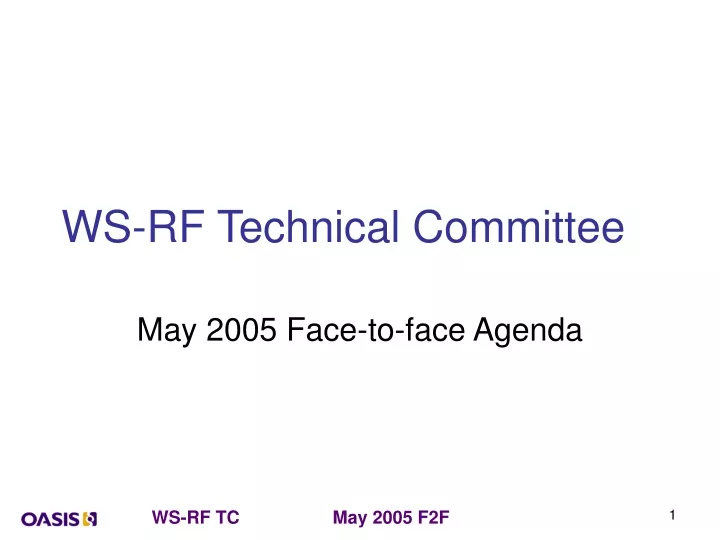 ws rf technical committee