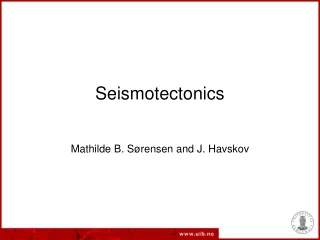 Seismotectonics