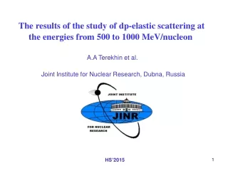 The results of the study of  dp-elastic scattering at the energies from 500 to 1000 MeV/nucleon