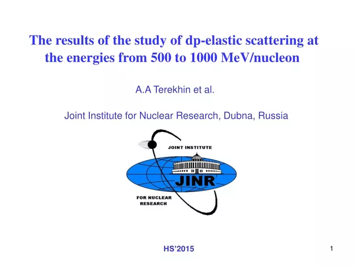 the results of the study of dp elastic scattering at the energies from 500 to 1000 mev nucleon