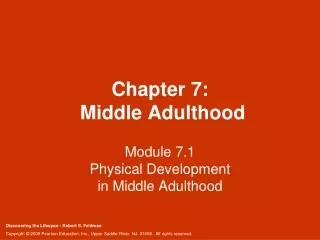 Chapter 7:  Middle Adulthood