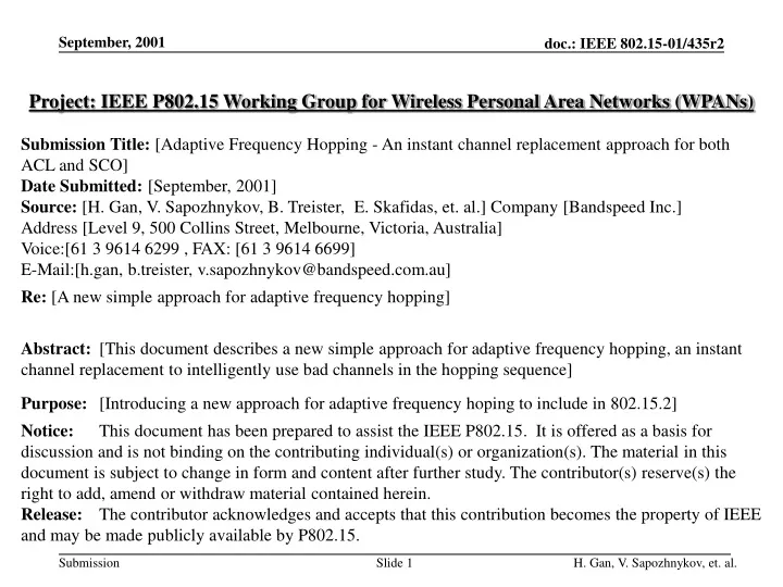 project ieee p802 15 working group for wireless